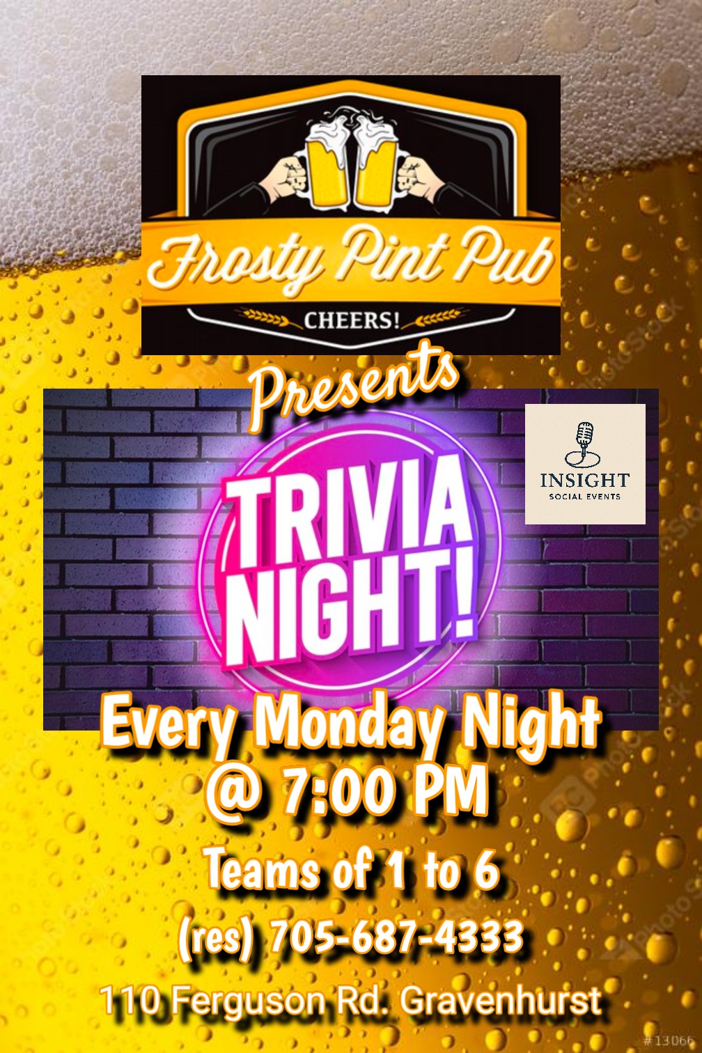 Movie & TV Shows Trivia — Frosty Pint Pub, Wednesday April 9th at 7 PM