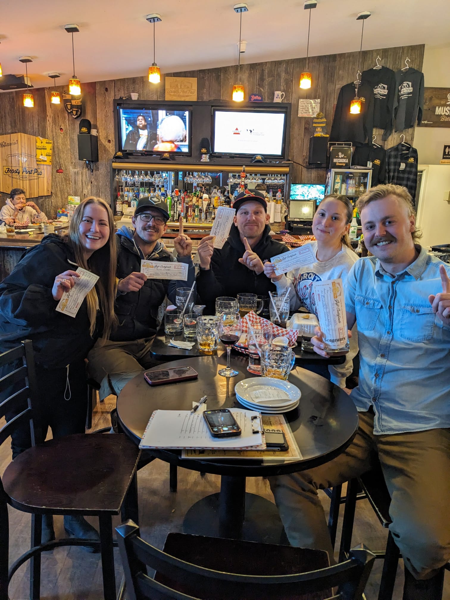 Teams competing at trivia night